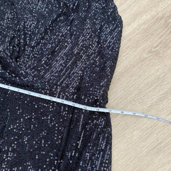 NWT City Chic Womens Savanna Sequin Jumpsuit One Shoulder Black Plus Size L/20 - Picture 14 of 16